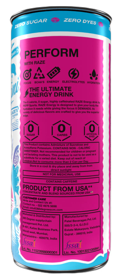 Raze Functional Energy Drink South Beach Can 250 ml Combo