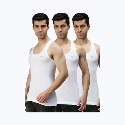 Lux Cozi 100% Cotton Men's Vest - 90 cm | Superior Comfort and Breathability