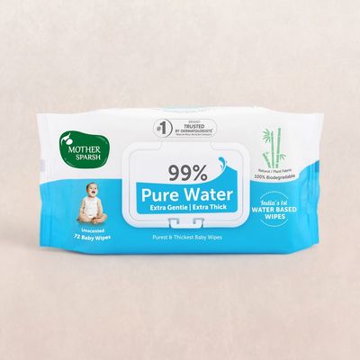 Mother Sparsh Baby Wipes (99% Pure Water Unscented)
