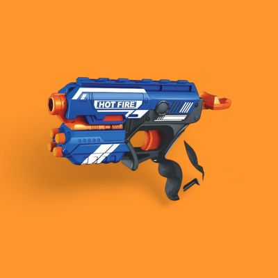 Toyshine Long-Range Foam Blaster Gun Toy with 10 Bullets | Safe & Multicolor Fun