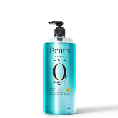 Pears Soft & Fresh Shower Gel SuperSaver XL Pump Bottle with 98% Pure Glycerine