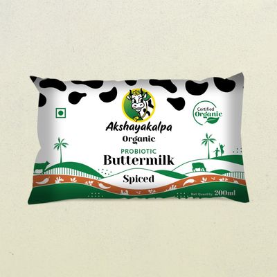 Akshayakalpa Organic Probiotic Spiced Buttermilk