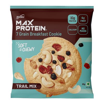 Ritebite Max Protein Cookie Trail Mix, No Maida Multigrain Premium Biscuit Cookies