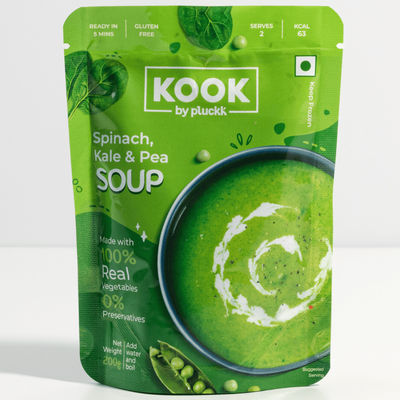 Pluckk Gluten Free Spinach, Kale & Pea Soup | Serves 2
