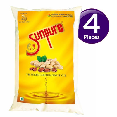 Sunpure Filtered Groundnut Oil | Pouch 1 l Combo