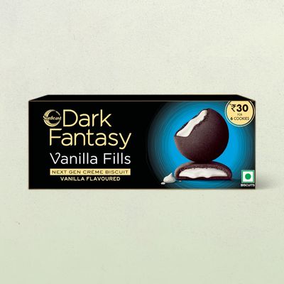Sunfeast Dark Fantasy Vanilla Fills Center Filled Biscuits | Artificial Flavour-free