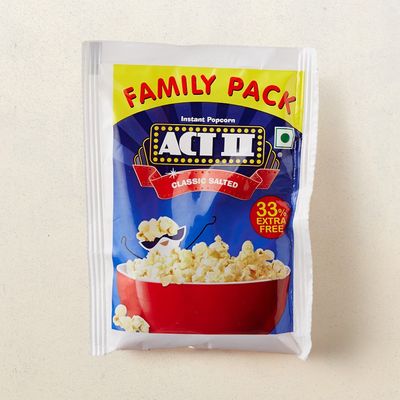 ACT II Instant Popcorn - Classic Salted, Family Pack, Hot & Fresh in 3 mins