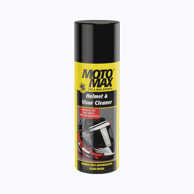 Motomax Helmet & Visor Cleaner 200 ml, Removes Dust, Grime, Fingerprints for a Streak-free Finish