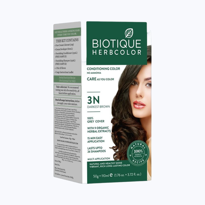 Biotique Bio Herbcolor Conditioning Hair Color Darkest Brown