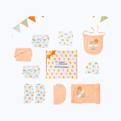 SuperBottoms Newborn Baby Gift Set (0-3Months) | Clothing Gift Set Pack Of 11