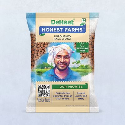 Dehaat Honest Farms Unpolished Kala Chana
