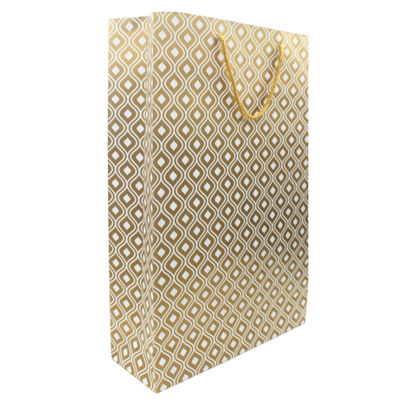 Printed Paper Bag | Size- 10 x 15 x 4 Inch (Colour May Vary)