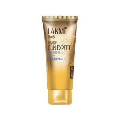 Lakme Sun Expert Gel Light Sunscreen, Spf 50 Pa+++ |Uva/B Protection, Matte Finish
