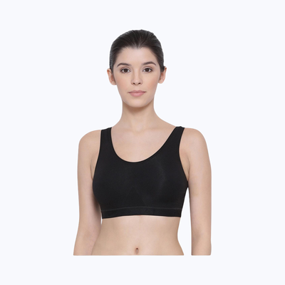 Lyra Women's Sports Bra Non-Padded | Black - 32B