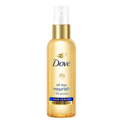 Dove All Day Nourish + Uv Protect Hair Serum For All Hair Types With Bio Protein Care