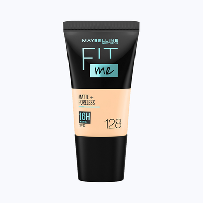 Maybelline New York Fit Me Matte+Poreless Liquid Foundation Tube 128 Warm Nude