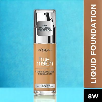 L'Oreal Paris True Match Super Blendable Matte, Natural Liquid Foundation - Golden Cappuccino 8D8W