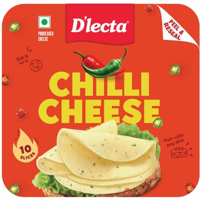 Dlecta Chilli Cheese Slices | Pack Of 10