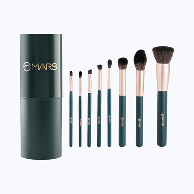 MARS Cosmetics Tools Of Titan Brush Set Of 8 With Holder (Pack Of 8)