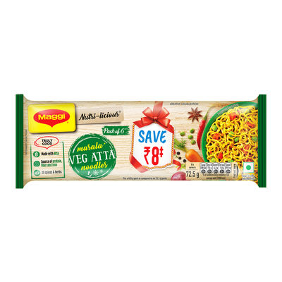 Maggi Nutri-Licious Veg Atta Masala Noodles