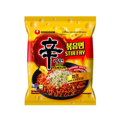 Korean Nongshim Shin Ramyun Stir Fry Noodles With Cheese Veg