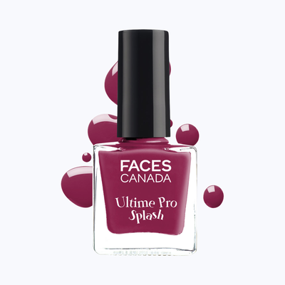 Faces Canada Ultime Pro Splash Nail Enamel - Purple Rain 19 Glossy | Quick Drying