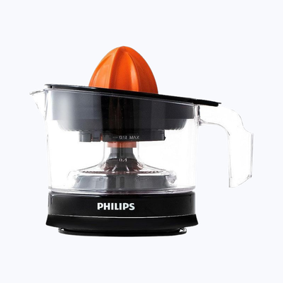 Philips Juicer 640 Nanowatts-Compact Design | 2 Cubic Inches Capacity - Black & Orange