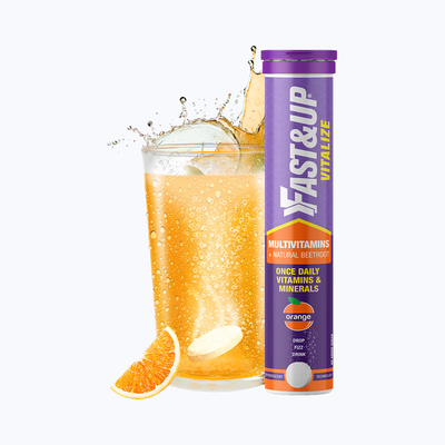 Fast&Up Vitalize - Daily 21 Multivitamins + Minerals + Beetroot - Orange - 20 Days Servings