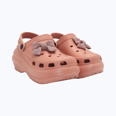 Bonkerz Ladies Clogs Peach - UK 7