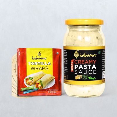 Habanero Tortilla Wrap(330gms) & Habanero Creamy Pasta Sauce(350gms) Combo