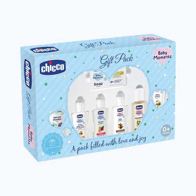 Chicco Love Baby Care Gift Set For Babies | Blue | 0+ months