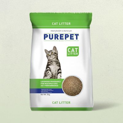Purepet Clumping Lavender Fragrance Pet Cat Litter (For Multiple Cats)