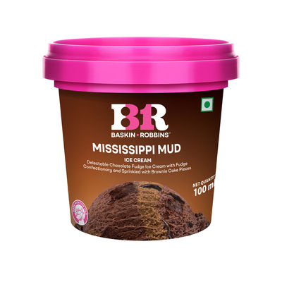 Baskin Robbins Mississippi Mud Ice Cream Cup