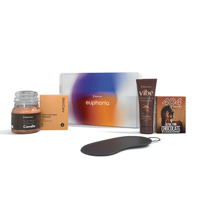Bold Care Wellness Gift Kit | Condoms, Lube, Candle, Blindfold