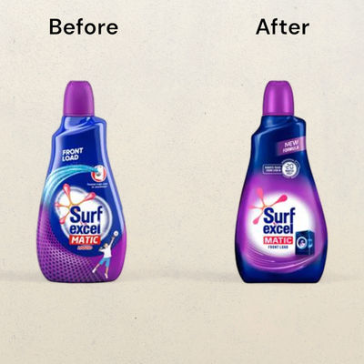 Surf Excel Matic Front Load Liquid Detergent Refill Pack  Specially Designed To Remove Tough Dried Stains