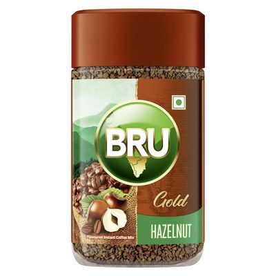 Bru Gold Freeze Dried Instant Coffee - Hazelnut
