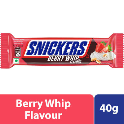 Snickers Berry Whip Creamy Peanut Chocolate Bar