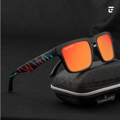 Eyewearlabs Men Sunglassses Martian Orange Wayfarer