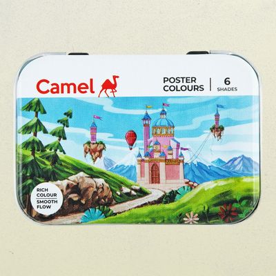 Student Poster Colours Assorted Tin Pack Of 6 Shades In 10 Ml