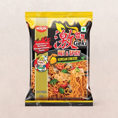 Nissin Geki - Hot and Spicy Korean Cheese Flavoured Ramen Instant Noodles