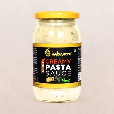Habanero Herb-Infused Alfredo Style White Pasta Sauce