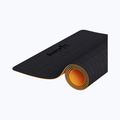 Lifelong Dual Color EVA Material Yoga Mat 6mm Anti-Slip Yoga Mat Gym Workout LLYM223 Black & Orange
