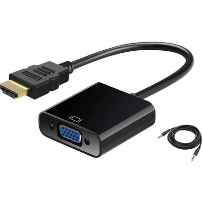 Sounce Hdmi To Vga Gold Plated High-Speed 1080P Active Hdtv Hdmi To Vga Adapter (Black)