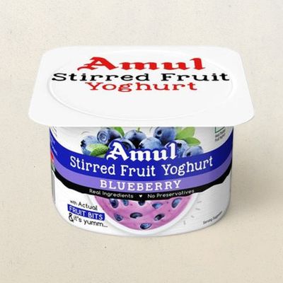 Amul Stirred Fruit Yoghurt- Blueberry