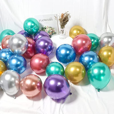 Let's Vybe Chrome Balloons | Set Of 25 - Assorted