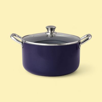 Fackelmann Ceramic Nonstick Casserole w Glass Lid 20cm, German Tech, Biryani Pot, Macaroni & Cheese