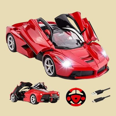 Webby Remote Controlled Super Car with Opening Doors (Red)
