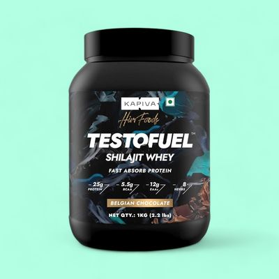 Kapiva Him Foods Testofuel Shilajit Whey Fast Absorb Protein - Chocolate Flavor