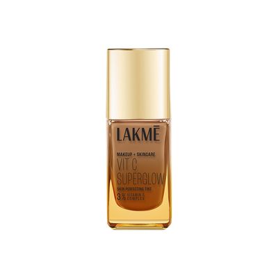 Lakme Makeup+Skincare VitC Superglow Skin Perfecting Tint Cool Walnut C380