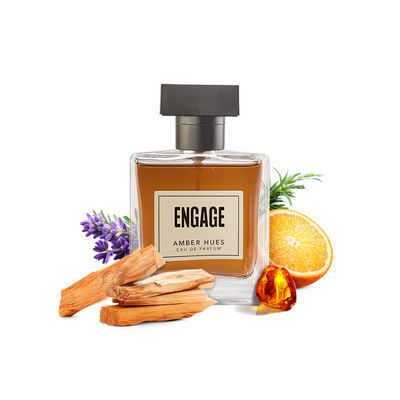 Engage Amber Hues Perfume For Men, Ambery & Warm Scent, Free 3ml Tester
